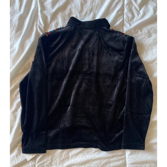 Black Orange Red Green button up shirt - Picture 5 of 6